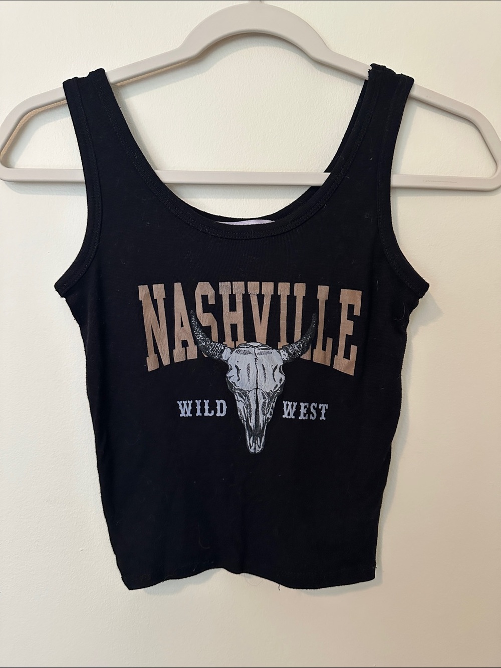 Nashville Wild West Black Graphic Tank Top